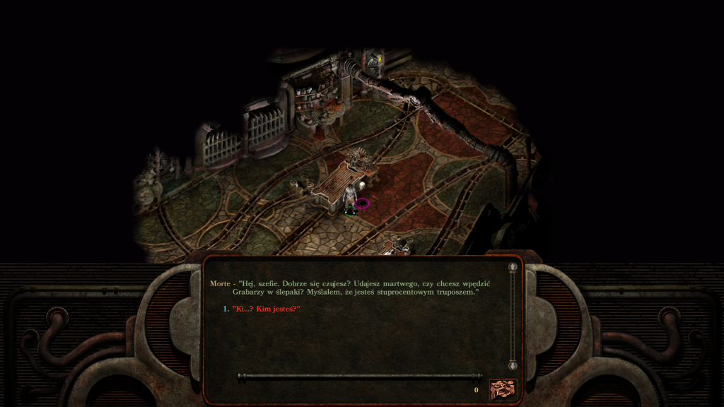 Screenshot z gry Planescape Torment