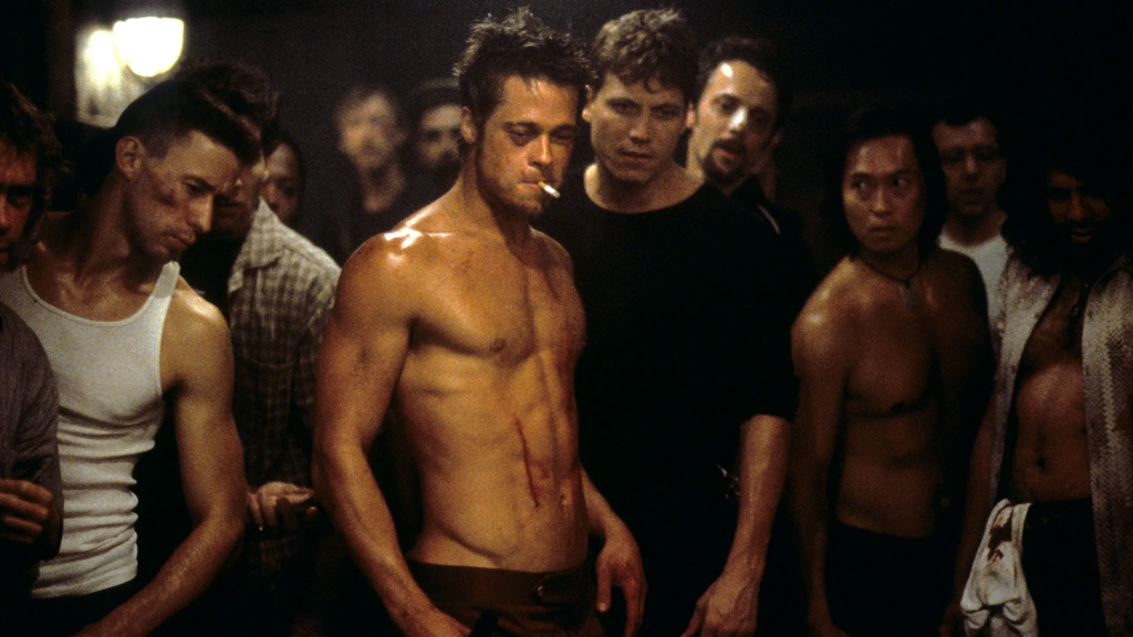 Kadr z filmu Fight Club poznawcza ucieczka