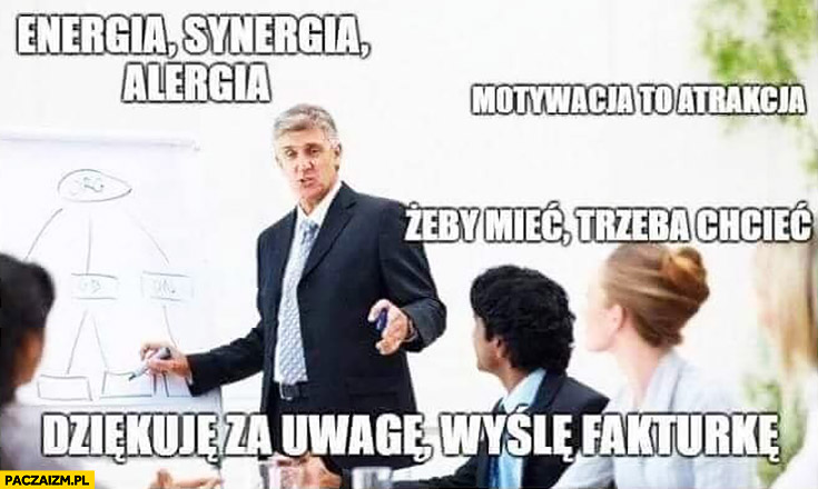 Mem o nowomowie guru motywacyjnych.